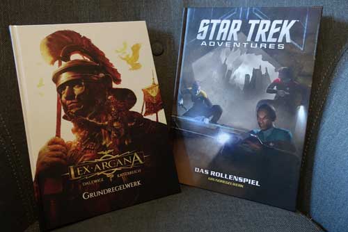 Grundregelwerke von Lex Arcana und Star Trek Adventures